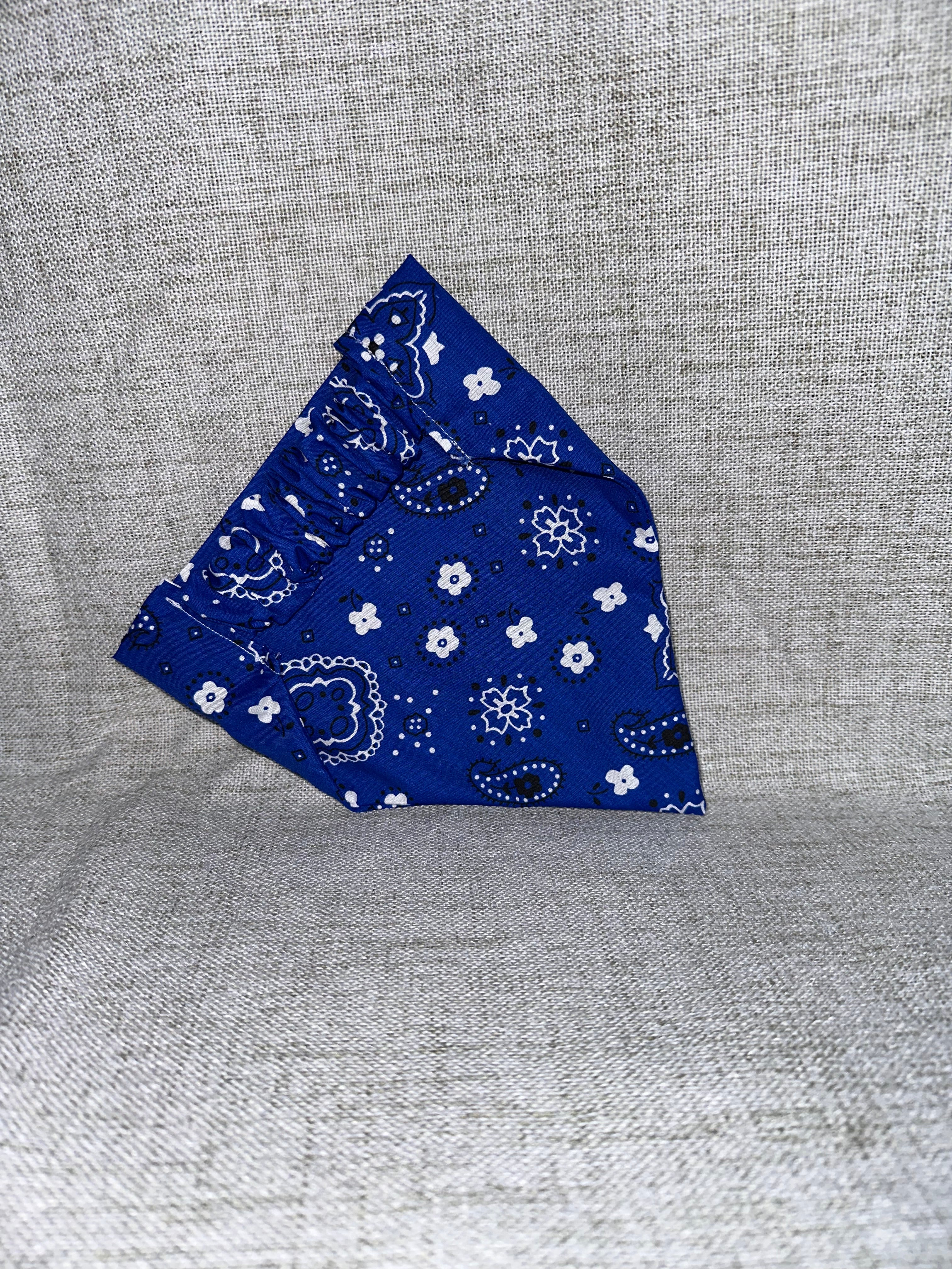 Blue dog bandanna