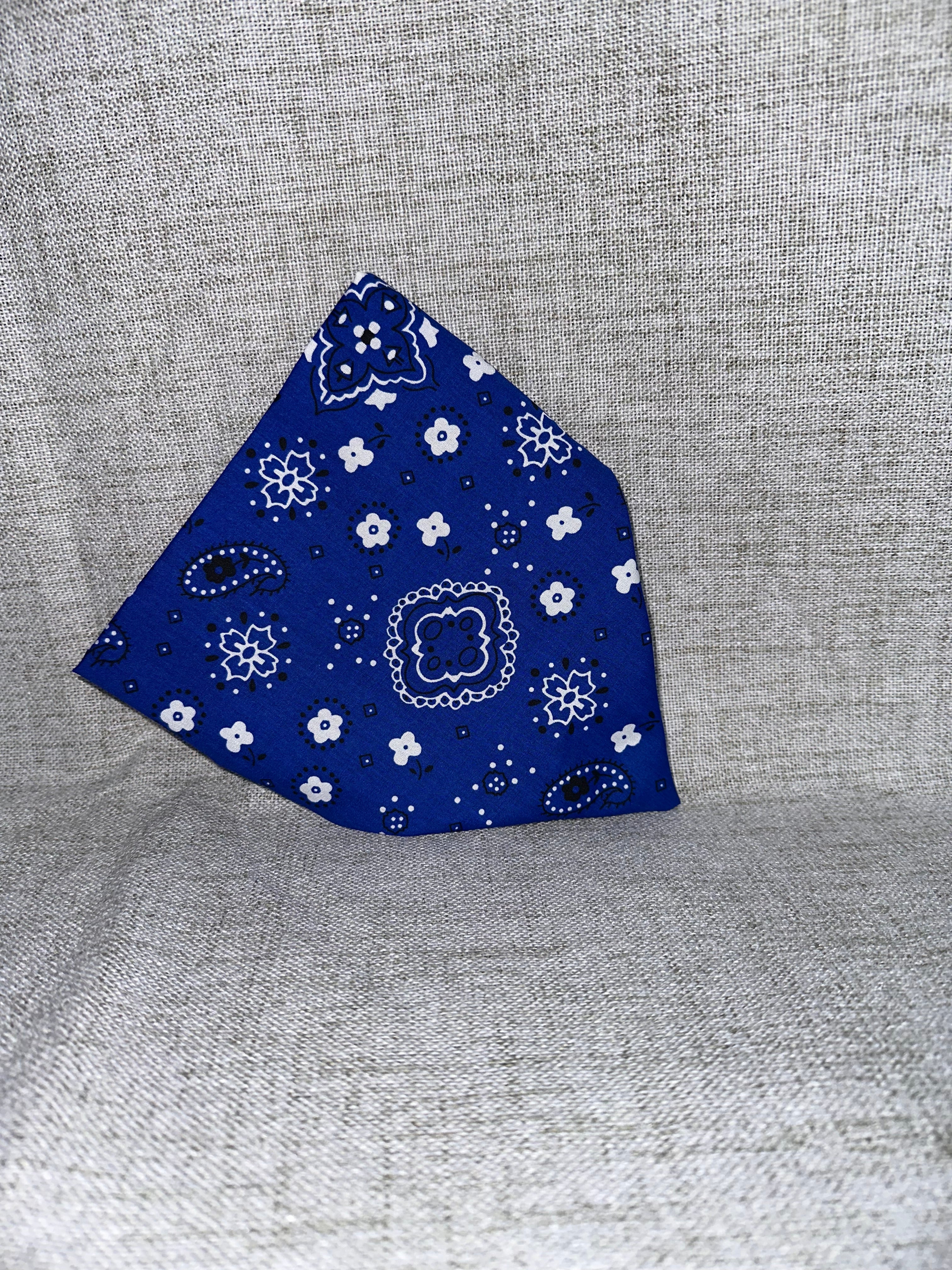 Blue dog bandanna